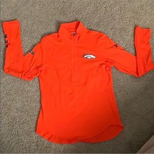 Under Armour fitted Broncos half zip jacket